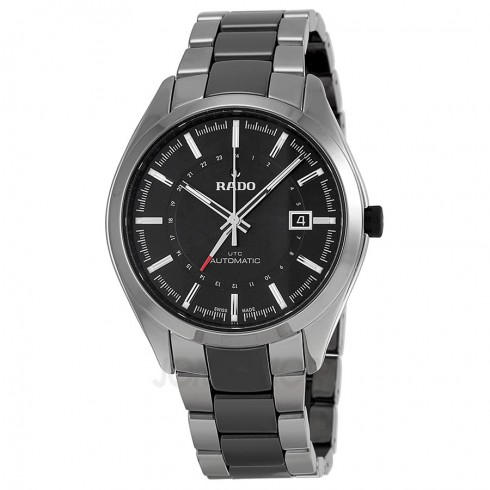 Rado HyperChrome XL Black Dial Black Ceramic and Stainless Steel Bracelet and Case Men's Watch R32165152 watches