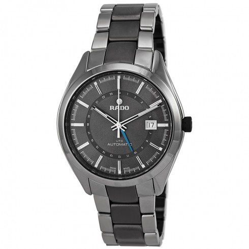 Rado HyperChrome XL Grey Dial Grey Ceramic Bracelet and Case Men's Watch R32165102 watches