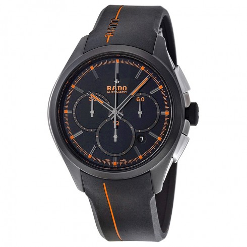 Rado Hyperchrome XXL Black Dial Black Rubber Men's Watch R32525169 watches