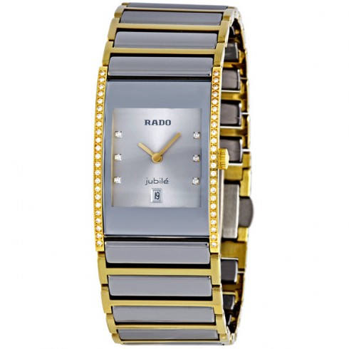 Rado Integral Quartz Platinum-Tone/Gold-tone DiamondWatch R20794702 watches
