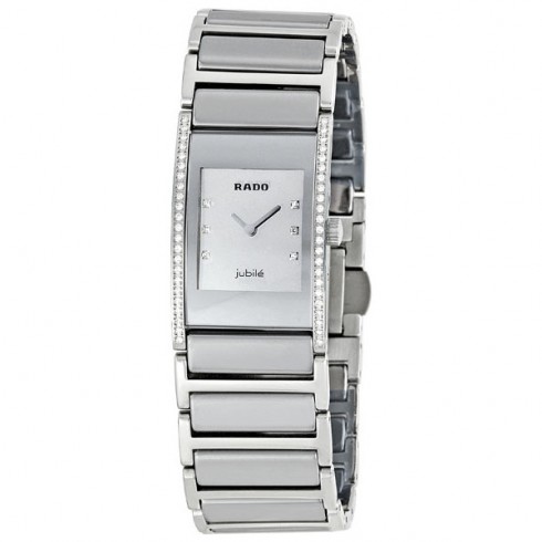 Rado Integral Silver Dial Diamond Ladies Watch R20733712 watches