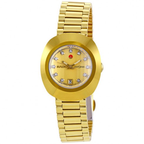Rado Original Diastar Gold-Tone Champagne Ladies Watch R12416633 watches