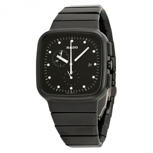 Rado R5.5 Chronograph Black Dial Black Ceramic Men's Watch watches