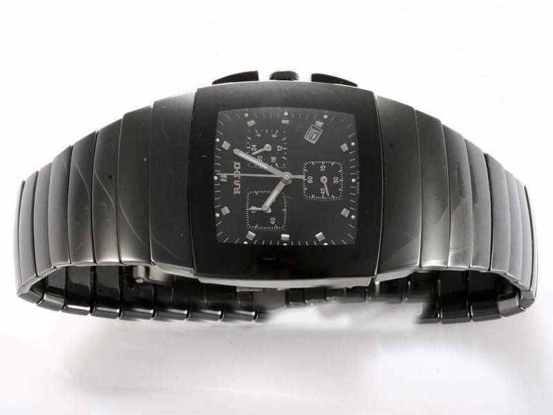 Rado Sintra 629.0615.3.015 Square Black Dial Black Ceramic Strap Watch watches