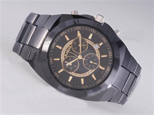 Rado Sintra 89552 Mens Ceramic Bezel Quartz Chronograph Watch watches