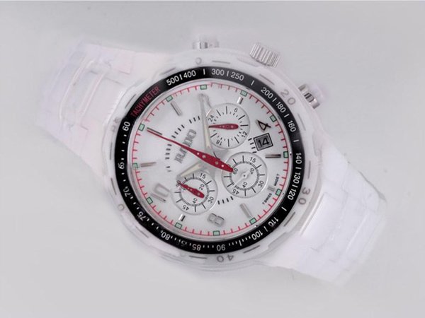 Rado Sintra R12694153 White Ceramic Strap Ceramic Bezel White Dial Watch watches