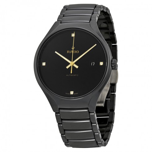 Rado True Black Dial Black Ceramic Men's Watch R27056712 watches