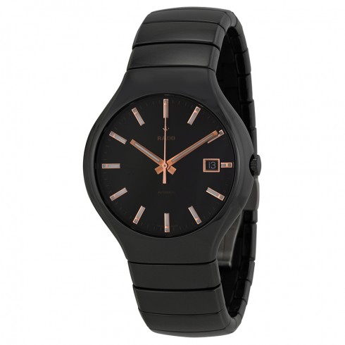 Replica Rado True Black Dial Black Ceramic Men's Watch R27857172 Watch