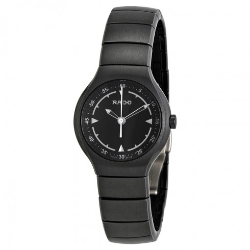 Rado True Jubile Black Dial Black Ceramic Ladies Watch R27678162 watches