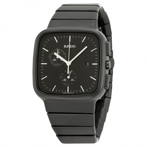 Rado True R5.5 Black Dial Chronograph Ceramic Men's Watch R28886162 watches