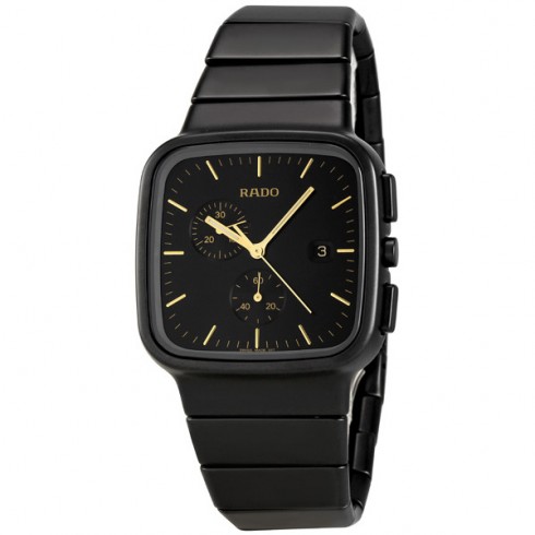 Rado True R5.5 Black Dial Ceramic Chronograph Watch R28886172 watches
