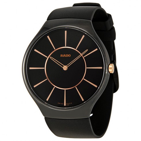 Rado True Thinline Black Ceramic Unisex Watch R27741159 watches