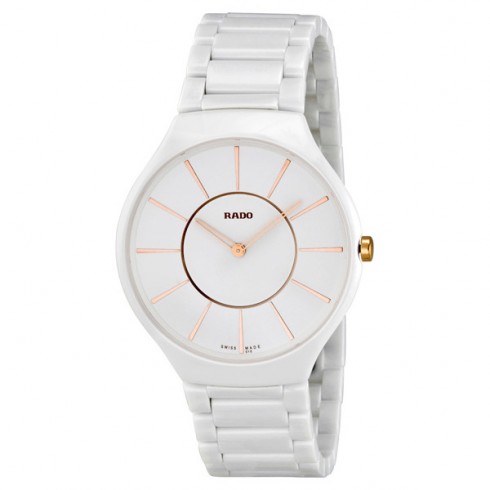 Rado True White Dial Ceramic Ladies Watch R27957102 watches