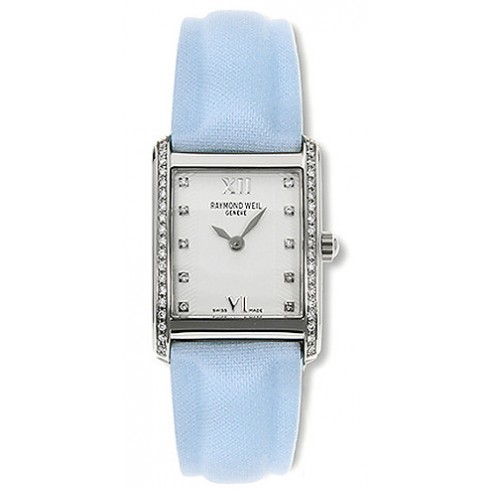 Raymond Weil Don Giovanni White Dial Blue Leather Ladies Watch 58731-SLS-00385 watches