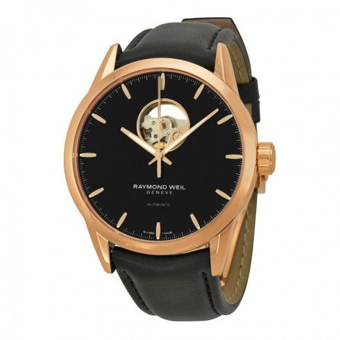 Raymond Weil Freelancer Automatic Black Dial Black Leather Men's Watch RW-2710-PC5-20011 watches