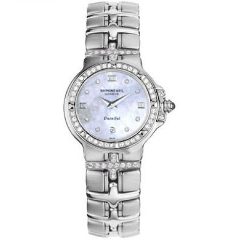 Raymond Weil Parsifal Mother of Pearl Dial Stainless Steel Ladies Watch 9995-DDD watches