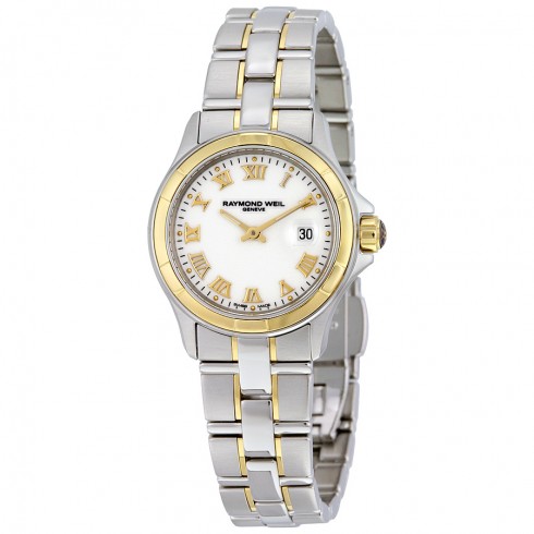 Raymond Weil Parsifal White Dial Stainless Steel and 18k Yellow Gold Ladies Watch 9460-SG-00308 watches