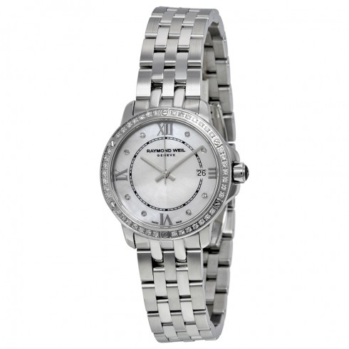 Raymond Weil Tango Mother of Pearl Diamond Dial Stainless Steel Ladies Watch 5391-STS-00995 watches