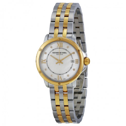Raymond Weil Tango Mother of Pearl Diamond Dial Two-tone Stainless Steel Ladies Watch 5391-STP-00995 watches