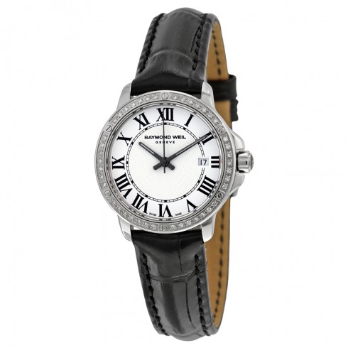 Raymond Weil Tango Silver Dial Diamond Ladies Watch 5391-LS1-00300 watches