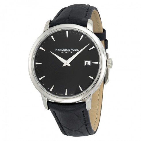 Raymond Weil Toccata Black Dial Black Leather Men's Watch RW-5488-STC-20001 watches