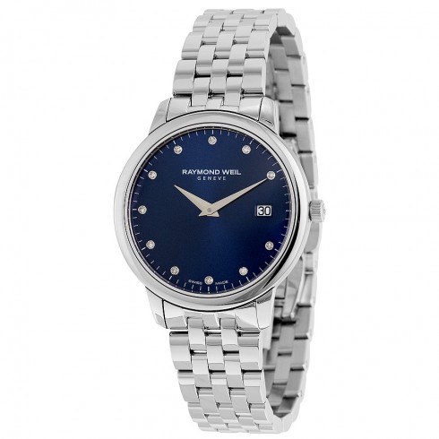 Raymond Weil Toccata Blue Diamond Dial Stainless Steel Ladies Watch 5388-ST-50081 watches