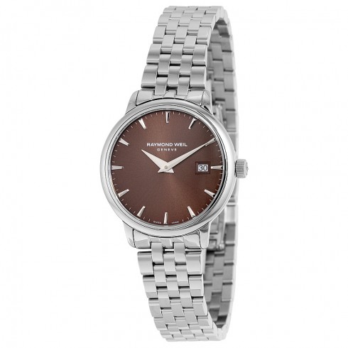 Raymond Weil Toccata Brown Dial Stainless Steel Ladies Watch 5988-ST-70001 watches