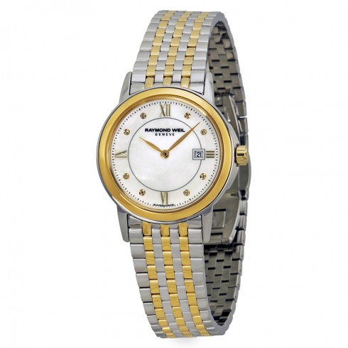 Raymond Weil Tradition Mother Of Pearl Dial Two-Tone Stainless Steel Ladies Watch 5966-STP-00995 watches