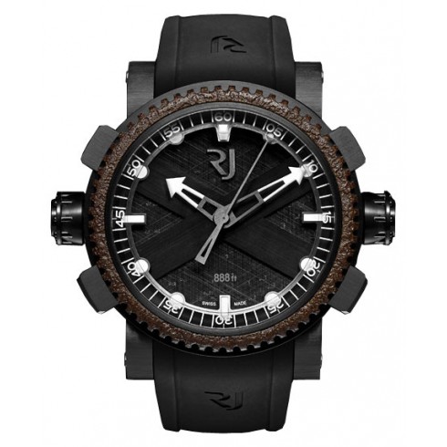 Romain Jerome Black Octopus Black Rubber Automatic Men's RJTAUDI00101 watches