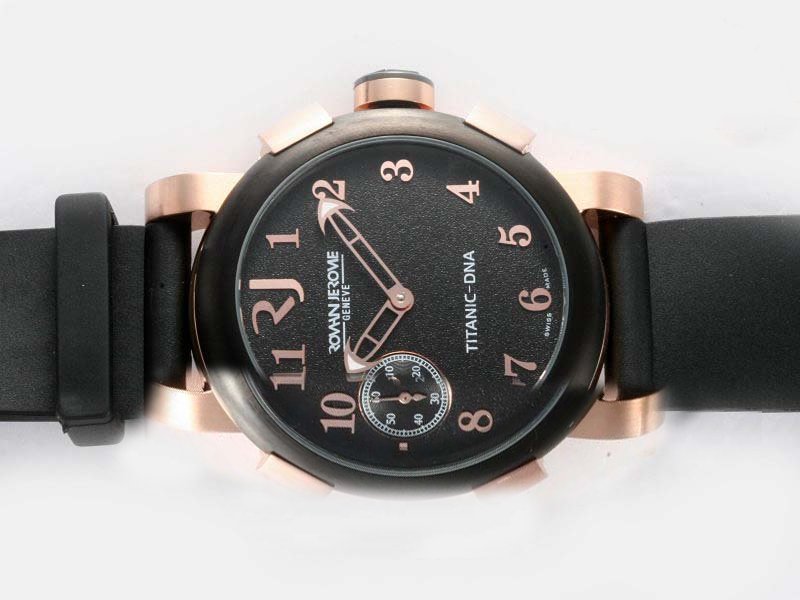 Romain Jerome Ceramic variations 1451 Round Rose Gold Case Mens Watch watches