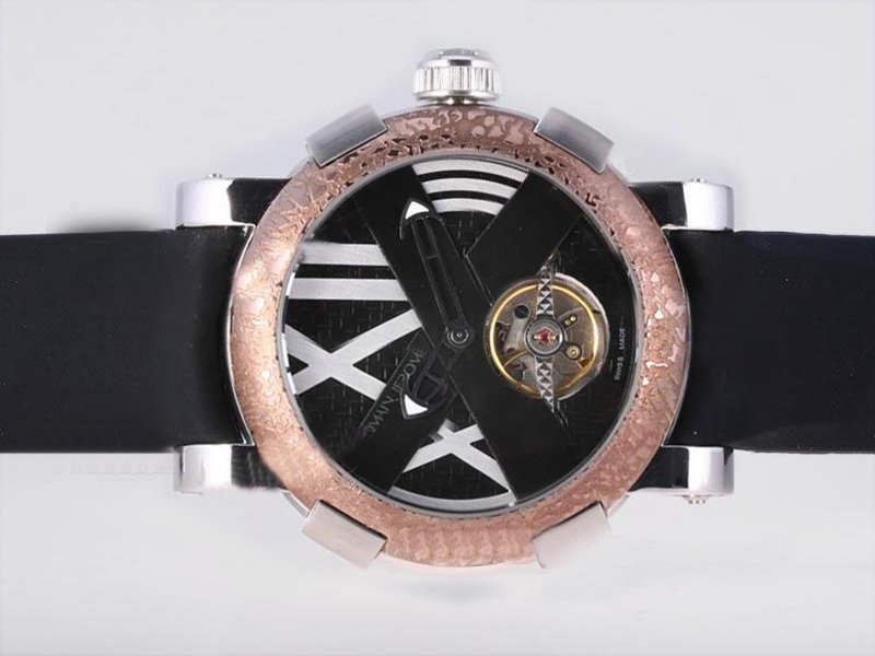 Romain Jerome Ceramic variations TO.T.BBB22.00.BB Black Dial Round Stainless Steel Case Watch watches