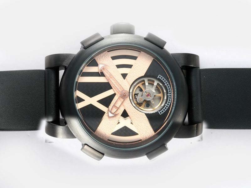 Romain Jerome Ceramic variations TO.T.BBBBB.00.BB 46mm Gold Dial Automatic Watch watches