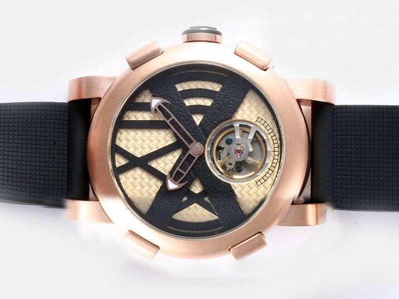 Romain Jerome Ceramic variations TO.T.BBBBB.00.BB Automatic Rose Gold Bezel Watch watches