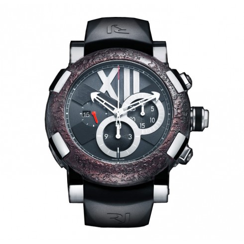 Romain Jerome Titanic DNA Black Dial Rusted Steel Rubber Men's Watch CHTOXY311BB00 watches