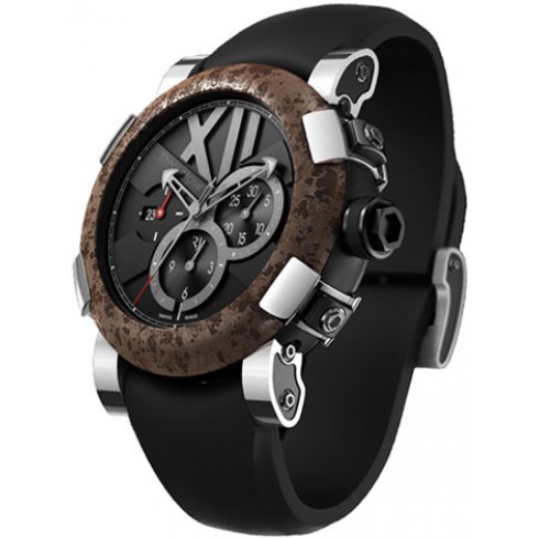 Romain Jerome Titanic-DNA Chrono Oxy Steel Men's Watch RJ.CH.T.OXY3.11BB.00 watches