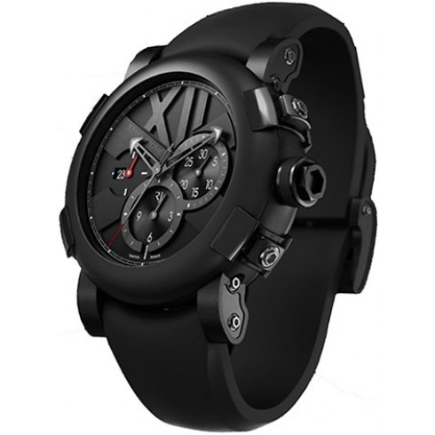 Romaine Jerome Titanic DNA Black Dial Chronograph Black Rubber Men's Watch CH.T.BBBBB.00 watches