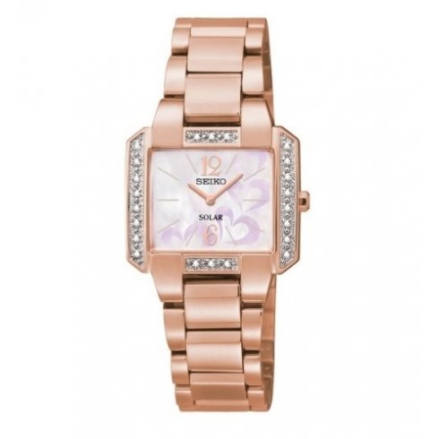 Seiko Mother of Pearl Dial Rose Gold-plated Ladies Watch SUP212 watches