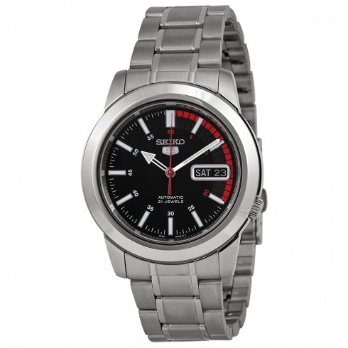 Seiko 5 Automatic Black Dial Men's Watch SNKK31 watches