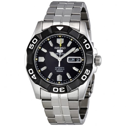 Seiko 5 Automatic Black Dial Men's Watch SNZH91 watches