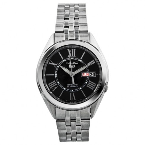 Seiko 5 Automatic Black Dial Stainless Steel Men's Watch SNKL33 watches