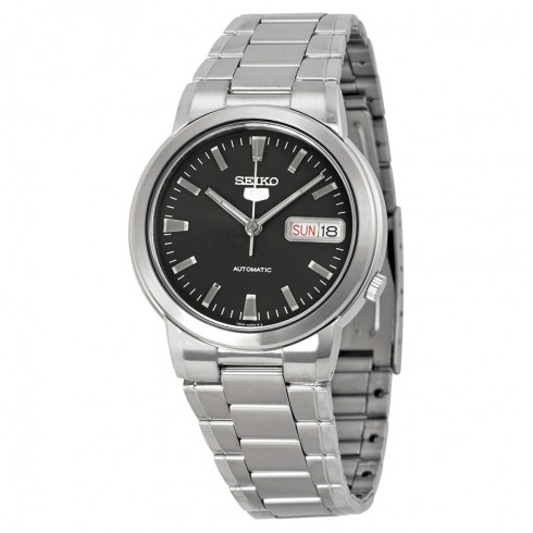 Seiko 5 Automatic Black Dial Stainless Steel Men's Watch SNXE91K watches