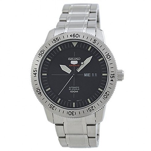 Replica Seiko 5 Automatic Black Dial Stainless Steel Men's Watch SRP563 Watch