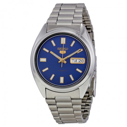 Seiko 5 Automatic Blue Dial Men's Watch SNX799 watches