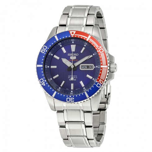 Seiko 5 Automatic Blue Dial Stainless Steel Men's Watch SRP551 watches
