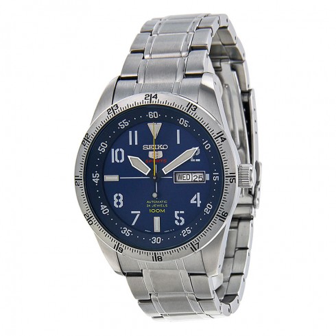 Seiko 5 Automatic Blue Dial Stainless Steel Men's Watch SRP511 watches