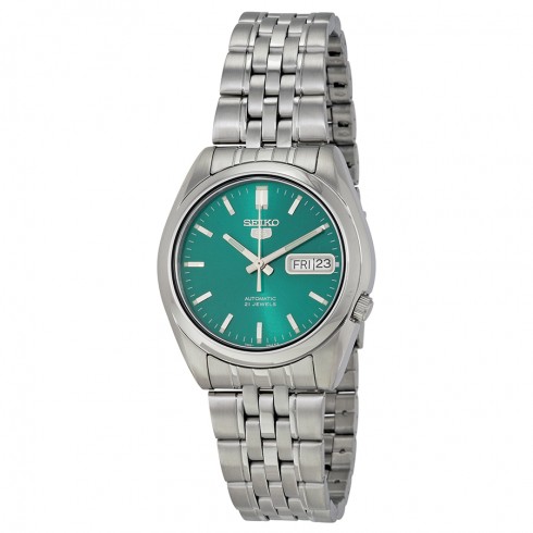 Seiko 5 Automatic Green Dial Stainless Steel Men's Watch SNK543K watches