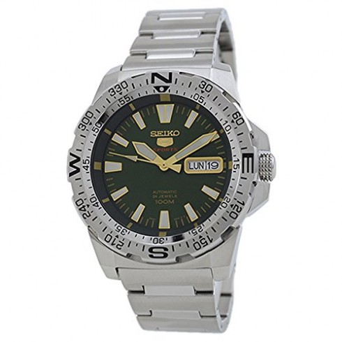 Seiko 5 Automatic Green Dial Stainless Steel Men's Watch SRP537 watches