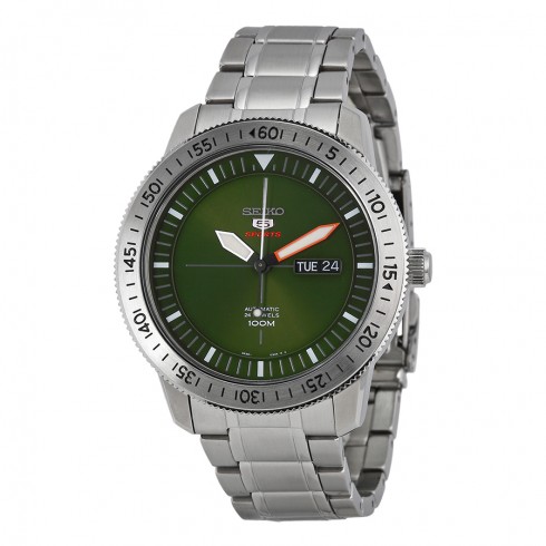 Seiko 5 Automatic Green Dial Stainless Steel Men's Watch SRP561 watches