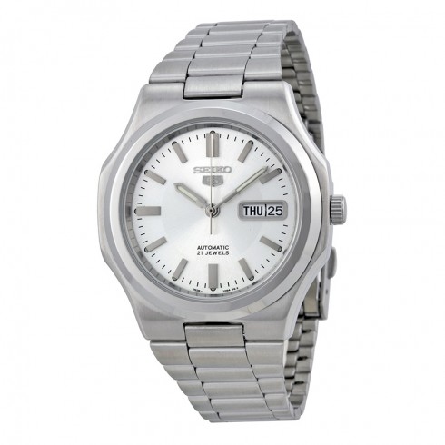 Seiko 5 Automatic Silver Dial Stainless Steel Men's Watch SNKK41 watches