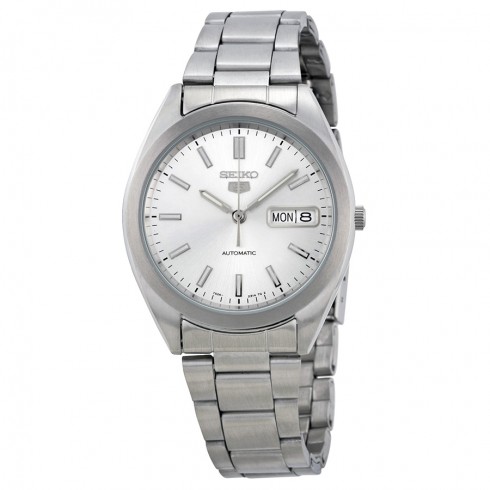 Seiko 5 Automatic Silver Dial Stainless Steel Men's Watch SNX993K watches